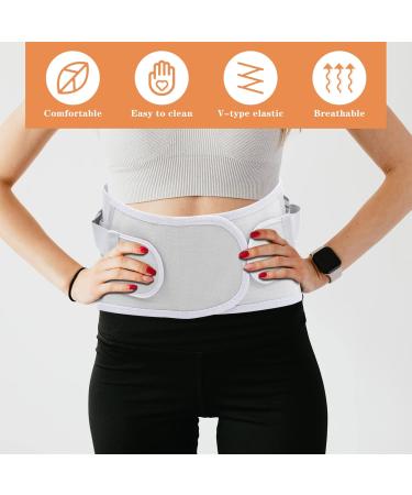 EXCEART Sports Men's Waist Support - Breathable Gym Binder & Back Brace - Air Mesh Pelvis Strap (115X23X1CM) - Silver - International Shipping Available - Buy Online on GoSupps.com