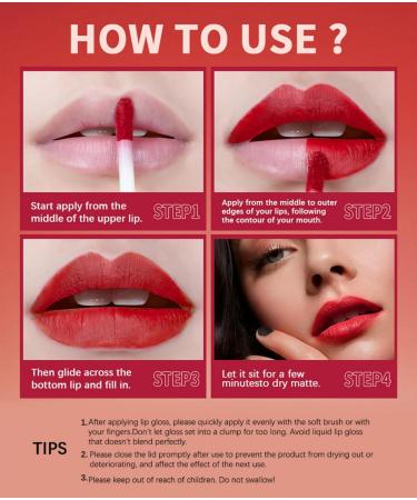 Buy MAEPEOR Matte Lipstick Set - 4 Velvety Waterproof Colors | Long Lasting & All Day Wear | Perfect Lipstick Samples Case (Set 02) - International Shipping Available - Buy Online on GoSupps.com