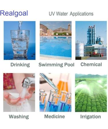 Realgoal UV 55w Water Purifier 12GPM with Extra 2 Lamps Extra 1 Quartz Sleeve Extra 1 Ballast UV Water Filter for Whole House Purification 55W UV STERILIZER + EXTRA 2 LAMPS/1 TUBE/1 BALLAST - Buy Online on GoSupps.com
