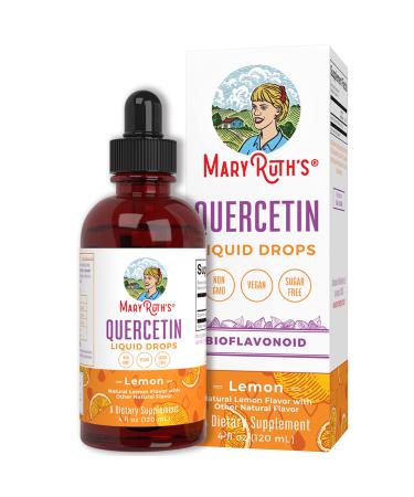 Quercetin | Sugar Free | Liquid Quercetin 500mg Immune Support for Adults & Kids | Inflammation Support Supplement | Immune Defense | Cellular Health | Vegan | Non-GMO | Gluten Free | 4 Fl Oz Liquid Drops - Buy Online on GoSupps.com