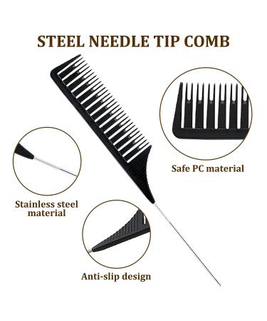 Professional Women's Hair Combs for Styling and Highlighting - Plastic Weaving Combs for Balayage - Buy Online on GoSupps.com