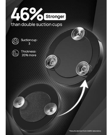 OMIRO 20X Magnifying Mirror and Tweezers Kit with Suction Cups - Travel Set for Precision Eyebrow Grooming (2nd Generation) - Buy Online on GoSupps.com