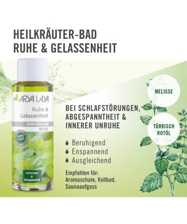 Buy Arya Laya Herbal Bathroom Calm & Serenity 200ml - Vegan Lemon Balm Extract for Sleep Relaxation & Wellness - Buy Online on GoSupps.com