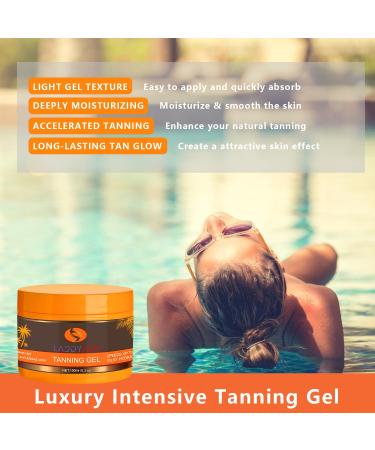 150ML Luxury Intensive Tanning Gel - Natural Tanning Accelerator Cream for Outdoor Sun & Sunbath | 5.3 Oz Tanning Butter - Buy Online on GoSupps.com