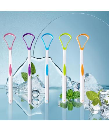 Colorful Tongue Scraper for Adults & Children | Oral Care & Fresh Breath | Tongue Cleaning Brush Set - Buy Online on GoSupps.com
