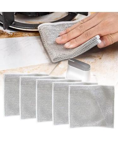 qazaa 2024 New Multi-Purpose Steel Wire Dishcloth Metal Wire Dishcloth for Scrubbing and Cleaning 10PCS - Buy Online on GoSupps.com