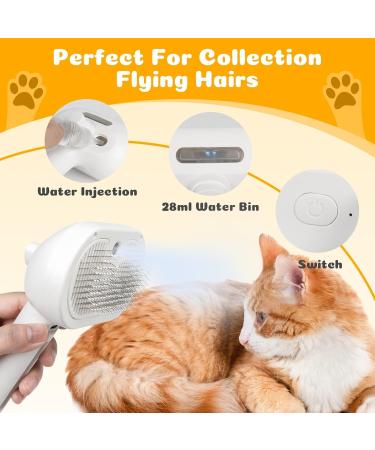 4-in-1 Animal Hair Cleaning Brush - Self-Cleaning Cat Brush & Pet Knot Remover with Essence | Pink Pet Care Comb for Easy Fur Removal - Buy Online on GoSupps.com