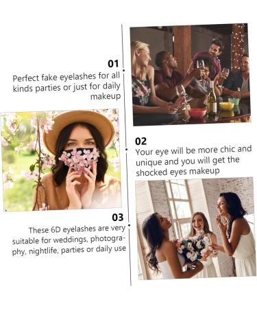 DOITOOL 5 Pairs False Eyelashes Eyelash Fake Eyelashes Fake Lashes Fluffy Volume Lashes 3d Eyelashes Elf Eyelashes Voluminous Eyelashes Handmade Eyelashes Hair Eyelashes - Buy Online on GoSupps.com