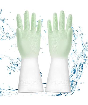 Kitchen Dishwashing Gloves Dishwashing Cleaning Gloves Waterproof Household Rubber Dishwashing Cleaning Gloves for Dishesand Household Chores - Buy Online on GoSupps.com