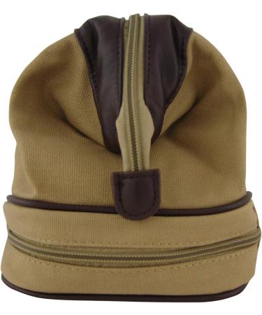 ZEP-PRO NCAA Oklahoma Sooners Men's Canvas Concho Toiletry Bag - Khaki | One Size - Buy Online on GoSupps.com