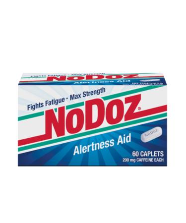NoDoz 200mg Caffeine Pills Maximum Strength 60 Caplets Total