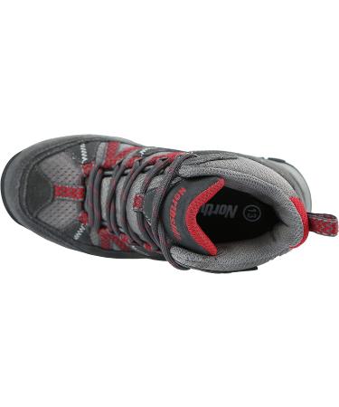 Northside Kids Freemont Waterproof Hiking Boot - Little Kid 1 Medium US - Dark Gray/Red - Buy Online on GoSupps.com