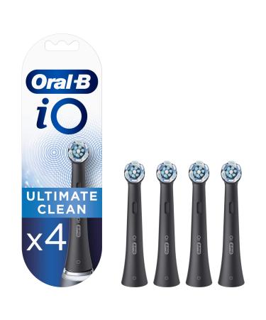 Oral-B - iO Ultimate Clean Replacement Heads  Black - 4 Pieces Oral-B iO Ultimate Clean Replacement Brush Heads x 4  Original Refill for Electric Toothbrush - Buy Online on GoSupps.com