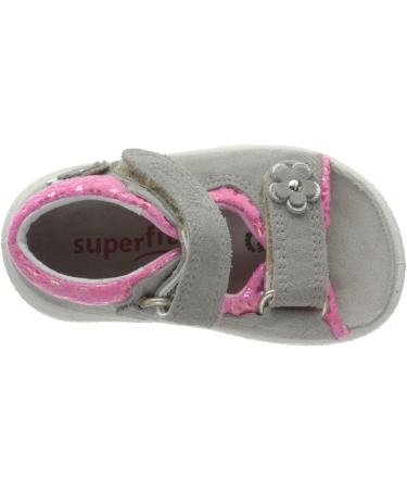 Superfit Girl's Polly Sandals 21 EU - Light Grey/Pink | High Quality Children's Sandals - Buy Online on GoSupps.com