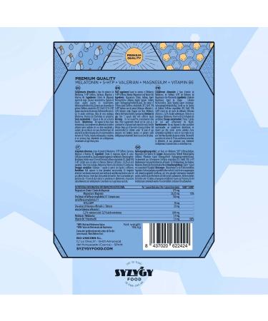 SYZYGY FOOD | 150 Capsules Melatonin 1.90mg | +5 months | With 5HTP Magnesium Valerian Vitamin B6 | Sleep Well Stamp Reduce Stress Increase Serotonin | Made in EU - Buy Online on GoSupps.com