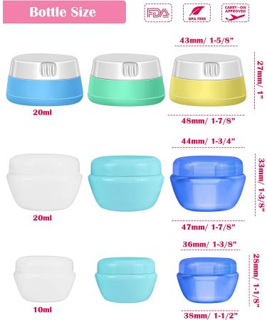 Selizo Travel Bottles Containers Set with TSA Approved Toiletry Case - Silicone and Plastic Cream Jars for Toiletries, Cosmetics, Makeup, Body Lotion, Shampoo - Buy Online on GoSupps.com