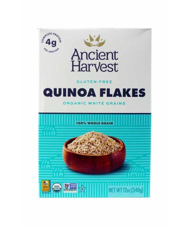 QUINOA Ancient Harvest Flakes Organic Gluten Free 12 Oz (Pack of 3) 12 Ounce (Pack of 3)