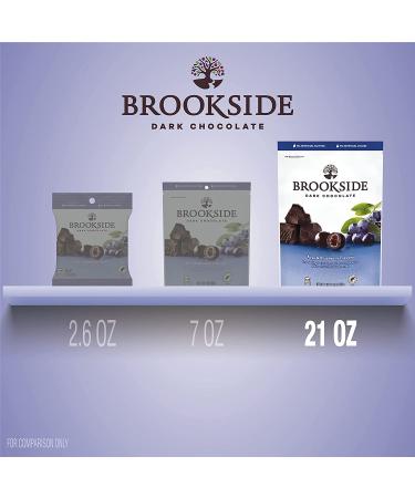 BROOKSIDE Dark Chocolate with Acai and Blueberry Flavors Candy 21 oz - Resealable Bag | Delicious Treat - Buy Online on GoSupps.com
