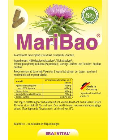 Liver Treatment 60 Capsules with Milk Thistle Extract Triphala and Bacillus Sutbtilis. Vegan. Pure Active Ingredients Without additives. - Buy Online on GoSupps.com