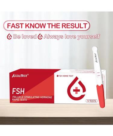 AssuTest Menopause Test Kit - Rapid Perimenopause Testing at Home | 5 Min Results | 5 Tests Included - Buy Online on GoSupps.com