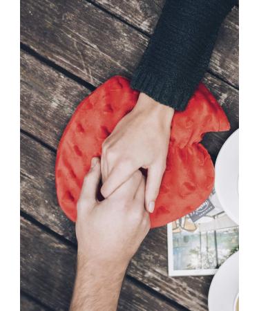 Fashy Heart Hot Water Bottle with Embroidered Ice Crystal 270g Transparent Perfect for Comfort & Relaxation - International Shipping Available - Buy Online on GoSupps.com