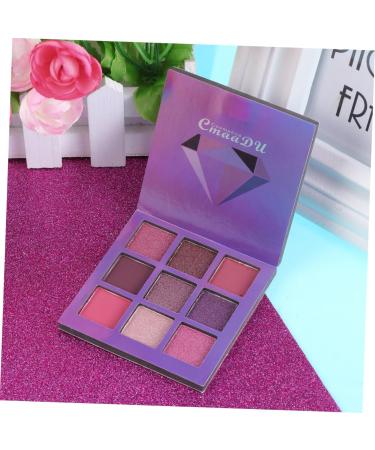 FOMIYES 2pcs 9 Matte Eyeshadow Glitter Eyeshadow Women Eye Shadow Eyeshadow Palette Metal Sequins 1 count (Pack of 1) Purplex2pcs - Buy Online on GoSupps.com