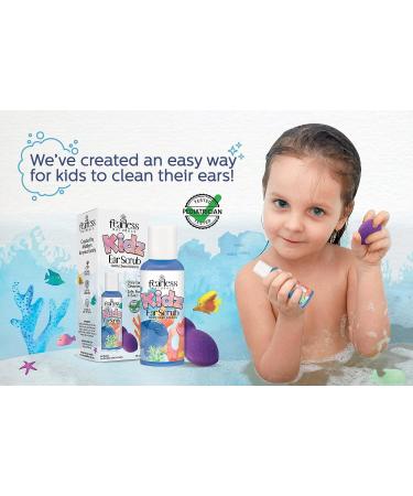 Kids Ear Scrub Daily Cleaner - Natural Ear Wax Removal for Kids & Adults - 2 Fl Oz - Buy Online on GoSupps.com