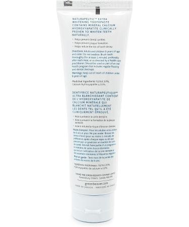 Green Beaver Naturapeutic Toothpaste - Extra Whitening Fresh Mint - 3-Pack - Buy Online on GoSupps.com