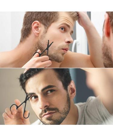 Manicure Set Men Travel Nail Clipper Kit - Mini Luxury Manicure 4 in 2 Manicure & 1 Nose Hair Scissors Stainless Steel Professional Pedicure Set Travel Nail Grooming Kit Gift for Men Lovers Parents Black - Buy Online on GoSupps.com