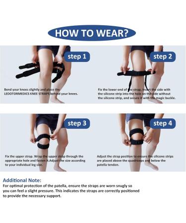 Medical Patella Knee Brace | Plus Size Support Strap for Pain Relief | Tendonitis Meniscus Tear Arthritis | Extra Large for Men & Women - Buy Online on GoSupps.com