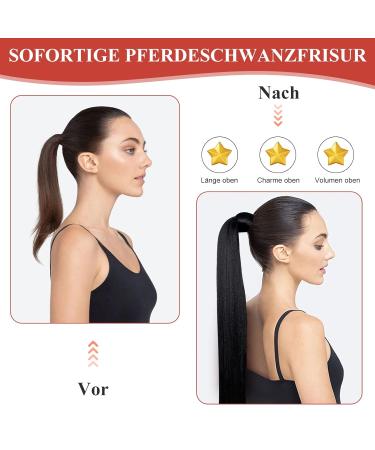 JJstar 70 cm Long Straight Ponytail Hairpiece - Synthetic Hair Extensions for Women & Girls (Dirty Blonde) - International Shipping Available - Buy Online on GoSupps.com