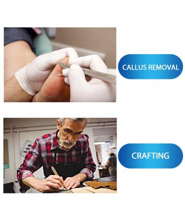 15-Pack Stainless Steel Scalpel Handle with Sterile 23 High Carbon Steel Blades for Dermaplaning, Podiatry, Crafts & More - Buy Online on GoSupps.com