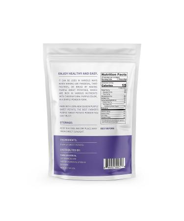 ORGFUN Purple Sweet Potato Powder - 100% Natural Ube (Purple Yam) - Locally Sourced - Gluten Free - 5.3 Oz - Buy Online on GoSupps.com