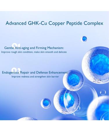 Grospe Blue Copper Peptide Face Cream - GHK-Cu Moisturizer for Wrinkles & Fine Lines Hydrating & Firming Anti-Aging Treatment for Face and Neck 1.7oz - Buy Online on GoSupps.com