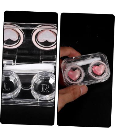 Partykindom 12-Piece Contact Lens Container & Tweezers Set - Portable Makeup Organizer with Mirror - Ideal for Travel & Daily Use - Buy Online on GoSupps.com
