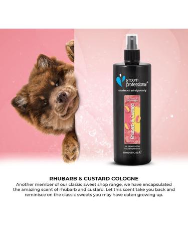 GROOM PROFESSIONAL Rhubarb & Custard Dog Cologne Spray - Dog Perfume Spray - Dog Spray for Smelly Dogs - Reminiscent of a Classic Candy Favourite - Perfect for Between Washes 500ml 500 ml (Pack of 1) - Buy Online on GoSupps.com