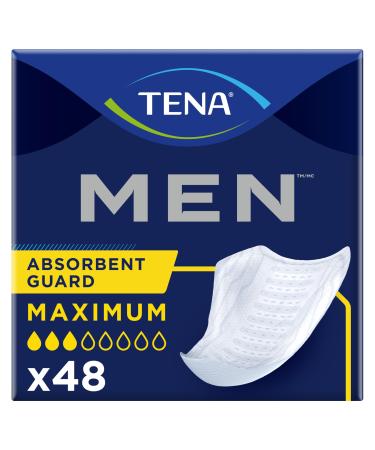 Tena Incontinence Guards for Men Maximum Absorbency 48 ct Maximun Absorbency 48