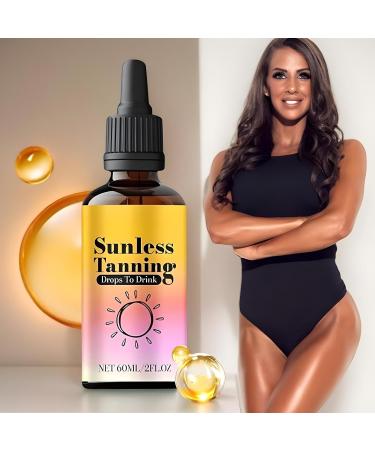  G n rique Sunless Tanning Drops Drinkable Tanning Supplements 60ml Natural-Looking Tan Hydrating & Nourishing Darken Body Sexy Skin Boost Convenient & Effective - Buy Online on GoSupps.com