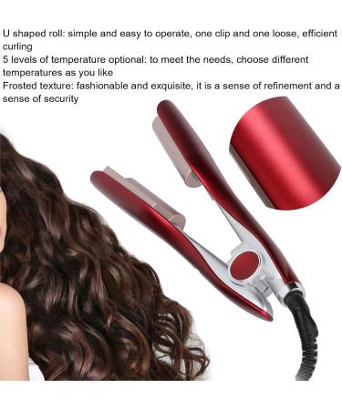 Hair Crimper Hair Crimpers Hair Wavers for Women 5 Modes Adjustable Hair Crimpers Lightweight Portable Red Hair Curling Iron Wand for Women Long Hair Curling - Buy Online on GoSupps.com