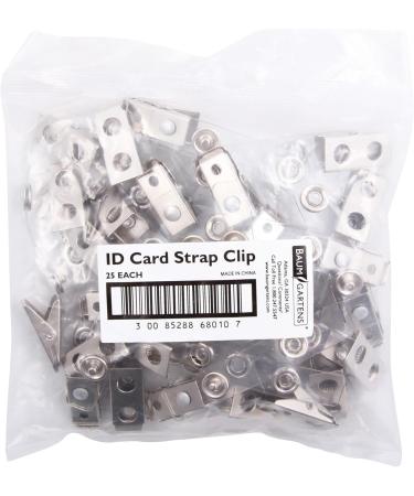 SICURIX Button ID Badge Strap Clips 25 Pack Clear - Pack of 4 (68010) - Convenient and Durable Badge Attachments - Buy Online on GoSupps.com