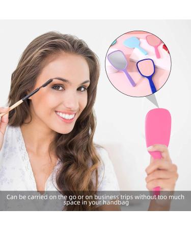 JUNRU 16 Pieces Handheld Hand Mirror Bulk Compact Travel Makeup Mirror Handheld Cosmetic Mirror with Handle Portable Vanity Mirror - Buy Online on GoSupps.com