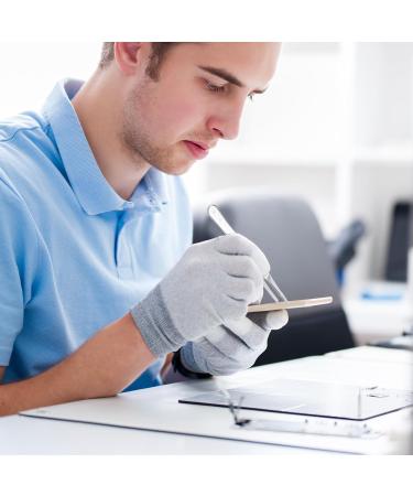 Fattoz 5.5" Long Silver Tone Stainless Steel Round Tip Tweezers - Buy Online on GoSupps.com