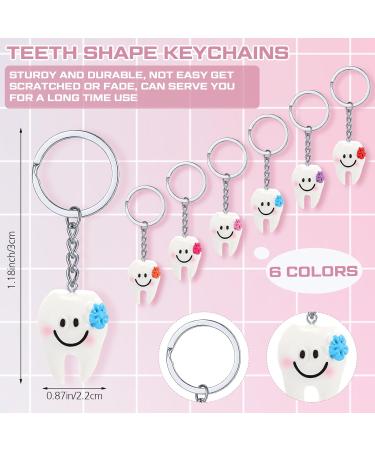 ZHEHAO 18-Part Funny Tooth Hygienist Gift Set - Cute Dentist Gifts Novelty Socks Travel Bag & Keychain | Perfect for Dental Care Enthusiasts - Buy Online on GoSupps.com