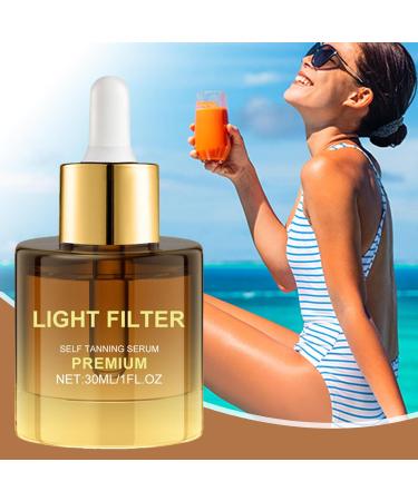 Selftanning lotion 30 ml selftanning cream liquid moisture formula with longlasting effect for tanning and natural skin care on body and back for women and - Buy Online on GoSupps.com