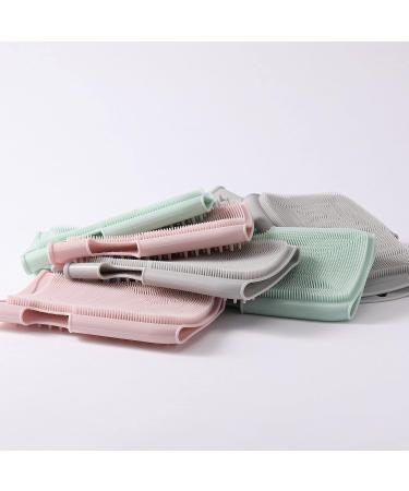 Innobaby Double Sided Silicone Massage Mitt Bath Scrubber & Scalp Massager - Gray - Buy Online on GoSupps.com