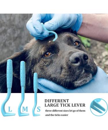 Maridergo 5 Pcs Tick Remover Tool Set Professional Tick Tweezers Tick Hooks Tick Remover Painlessly Tick for Dogs Cats Horses and Other Pets - Buy Online on GoSupps.com