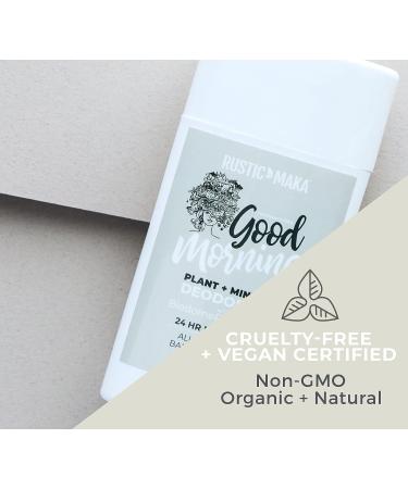 Rustic MAKA Natural Deodorant - Good Morning | Aluminum & Paraben Free | Odor-Neutralizing | Vegan & Cruelty-Free - Buy Online on GoSupps.com
