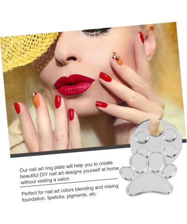 SOIMISS 2 pi ces Palette Ongles Bague DIY Plateau M lange Vernis Manucure Portable pour Nail Art Professionnel - Buy Online on GoSupps.com