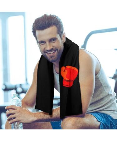 Red Boxing Gloves Quick Dry Towels - Highly Absorbent Towels for Bathroom, Spa & Hotel - Buy Online on GoSupps.com