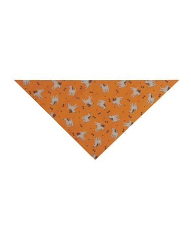 Insect Shield Repellant Dog Bandana for Protecting Dogs from Fleas, Ticks, and Mosquitoes, Dogs & Bones, Orange, 1 Count (Pack of 1) (IE9412 69), 19 by 19-Inch